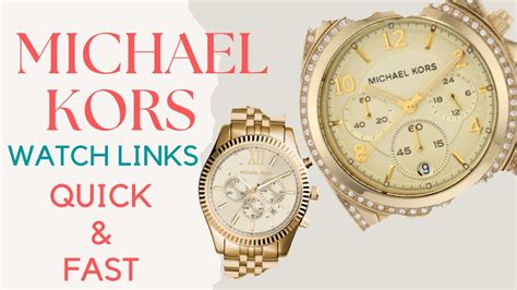 how to remove a michael kors watch link|replace movement Michael Kors 8281.